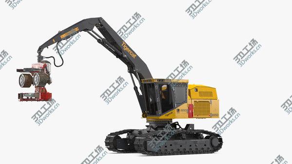 images/goods_img/20210312/3D Tigercat 855D Tracked Harvester Dirty/3.jpg
